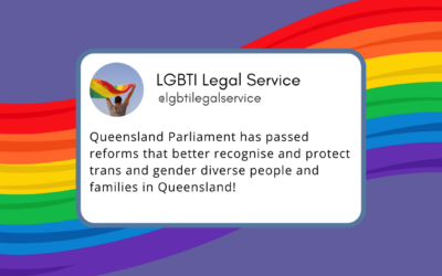 Better recognition and protection of trans and gender diverse people and families secured in Queensland
