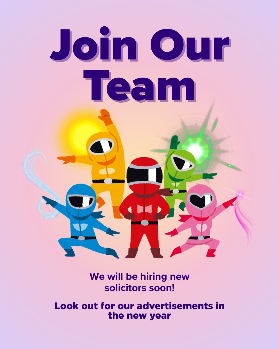 LGBTI Legal Service will be hiring new solicitors in 2026!  Keen an eye out for more information in the new year!